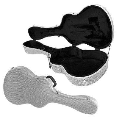 China Black-White Grid Gitar/Bass ABS Case Hard Plastic Guitar Protective Case for 39