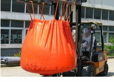 China Waterproof Orange PVC Recycled Jumbo Bag Storing Hazardous And Corrosive Products for sale