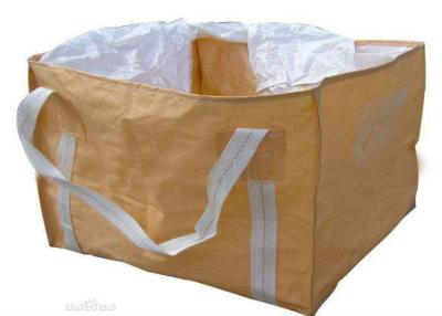 China Custom Size PP Woven Jumbo Bags Packing For Seed / Cement Full Open Top for sale