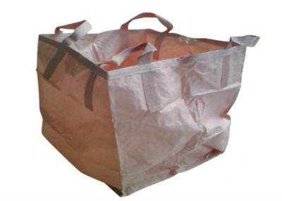 China UV Treated 1 Ton PP Woven Jumbo Bags Flat Bottom Founded 100x50x100mm for sale