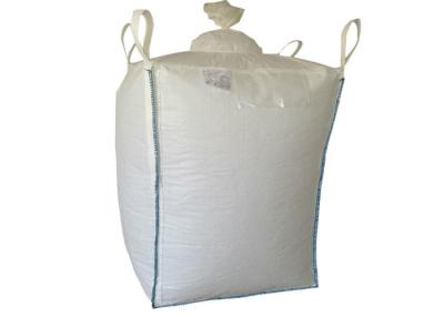 China 1500kg Super Large FIBC Jumbo Bags With 4 Loops Flat Bottom / Side Discharge for sale