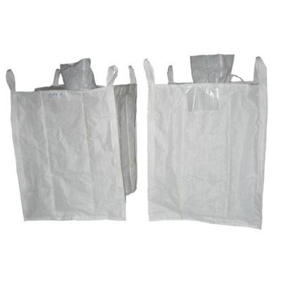 China Flat Bottom PP Woven Sack Bags , Side Discharge Woven Polypropylene Bags for sale