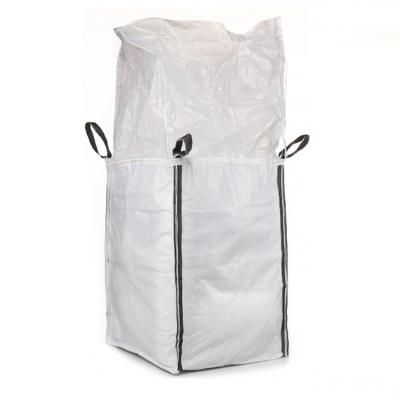 China Full Open Top 1 Ton Bulk Bag , Fully Belted Flat Bottom Super Sacks Bags for sale