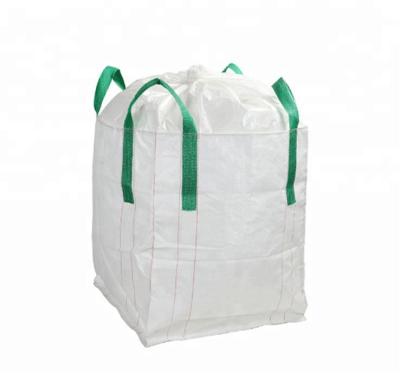 China Custom Fabric Polypropylene Jumbo Bags Filling Spout Top / Full Open Top Available for sale