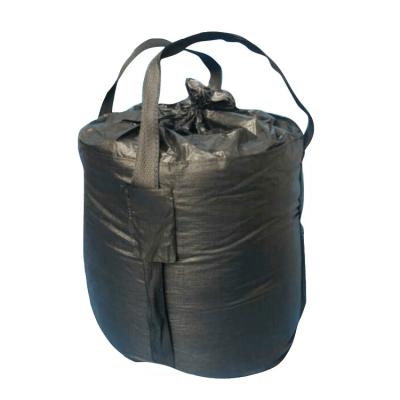 China Black Virgin Polypropylene Jumbo Bags With Filling Spout Top / Full Open Top for sale