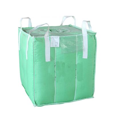 China Side Discharge Design Super Sack Bag Cross Corner Loops Founded 1 Ton for sale