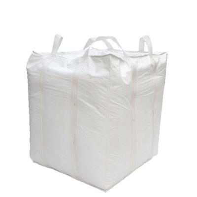 China 1 Ton Fully Belted Polypropylene Jumbo Bags Flat Bottom / Side Discharge Design for sale