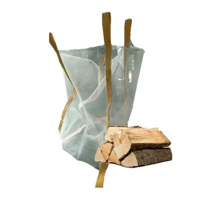 China High Performance Polypropylene Mesh Bags , 1500kg Full Open Top Large Mesh Bags for sale