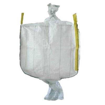 China Side Discharge Design Anti Static Bulk Bags Flat Bottom With Spout 500kg / 600kg for sale