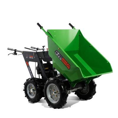 China Farms Use 5.5hp Loncin/B&S/Honda/Kohler Engine 4 Wheel Easy Drive Mini Dumper For Construction Site for sale