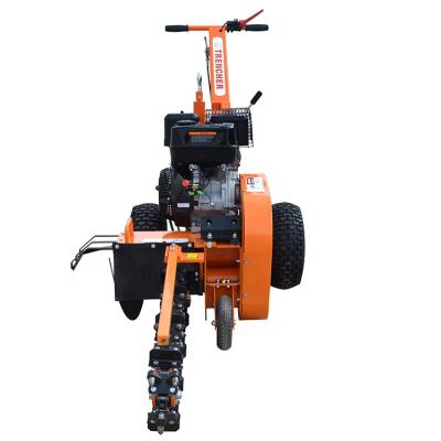 China Cultivate 15hp Gasoline Engine Honda/Ducar/B&S/Loncin Mini Gasoline Engine Trencher Digging Depth 60cm To Lay Cable for sale