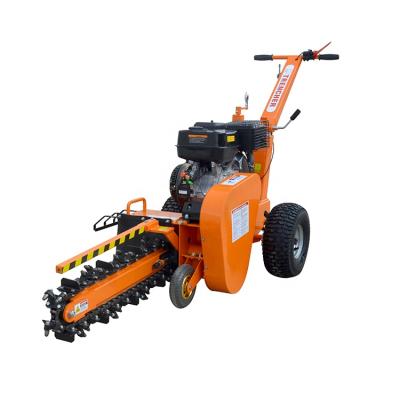 China Farms Garden Use Depth 60cm Gas Powered Digging 15hp Small Trencher For Farmland Irrigation Use for sale