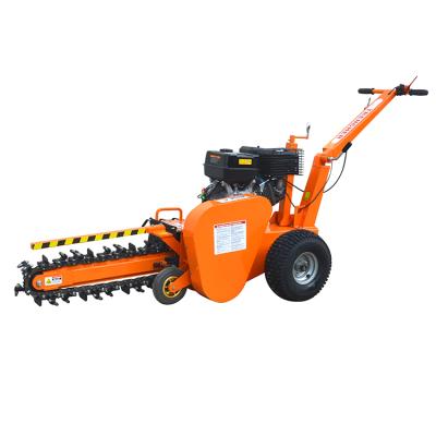 China Farms Sufficient Power Heavy Duty 15hp Gasoline Powered Micro Chainsaw Trencher In India For Construction for sale