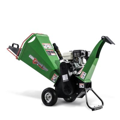 China Cultivate mini 4 inch cutting capacity 6.5hp gasoline power wood chipper machine for home use for sale