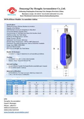 China OFFSHORE ACCUMULATOR for sale