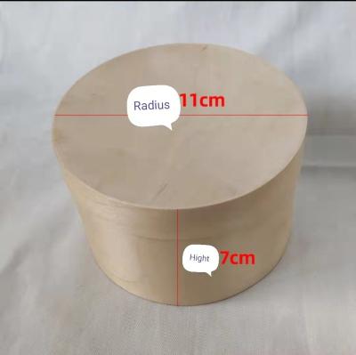 China Recycled Materials Wholesale Handmade Custom Cake Box Cheesecake Round Wooden Popular Candy Bark Box Package for sale