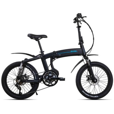 China JOYKIE 350w Standard Suspension Mid Drive 20 Inch E Bike Full Folding Electric Bike With 6 Speeds for sale