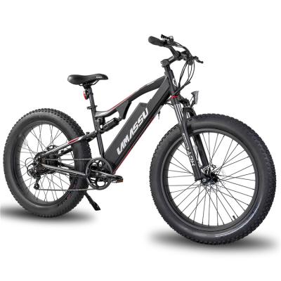 China Wholesale aluminum alloy JOYKIE double suspension 500W fat offroad mountain mtb 48v electric bike for sale