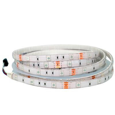 China Hotel Fashion Products Smd5050 150led 5m RGB 12v Waterproof Led Light High Viscidity 5050 White Foam Tape Dc Ip65 RGB Led Strip for sale