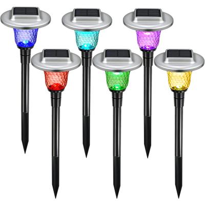 China 2022 Garden Park Outdoor Garden Color Solar Garden Light Led Plug Ground Light for sale