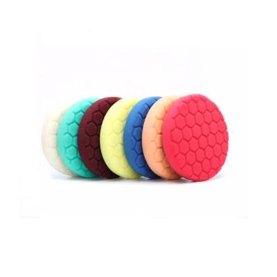 China Foam Pad Selected OEM Car Care Auto Hexagon Waxing Polishing Pad 3