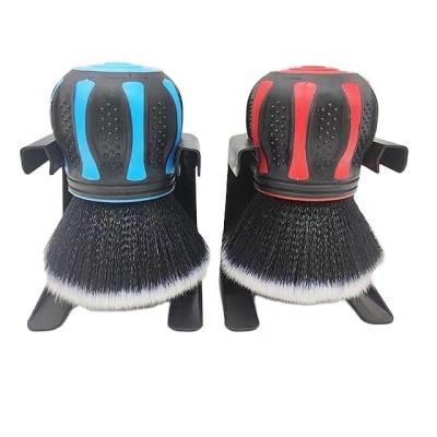 China Interior Cleaning Chose Auto Interior Cleaning Brush Soft Bristle Curveball Cleaning Brush Auto Detailing Vent Brush Customized Plastic Brush for sale