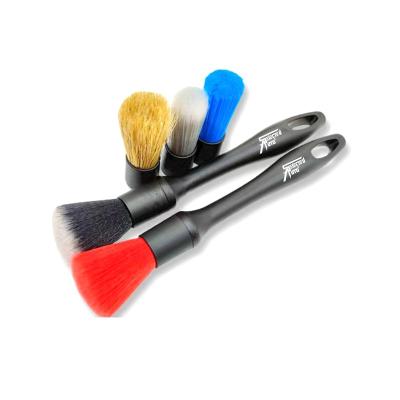 China Sweep Selected Auto Interchangeable 5 in 1 Car Wash Interior Detailing Brush Combo Brush Vent Cleaning Brush Kit Customized for sale