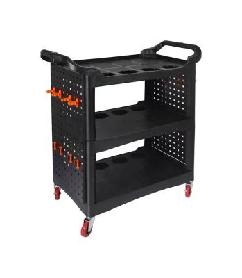 China Keep Detailing Accessories Chose Automatic Plastic Multifunctional Cart Rolling Tool Organizational Car Detailing Universal Cart Customized Three Layer Trolley for sale