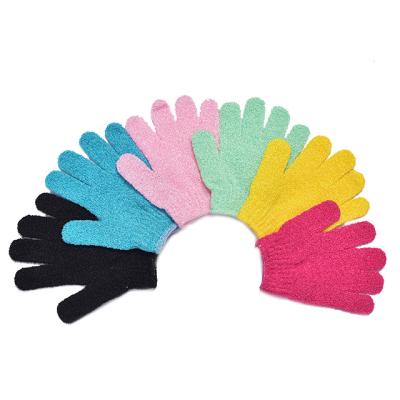 China Fashion Natural All Body Scrub Exfoliate Natural Shower Bath Gloves Body Scrubber Nylon Bath Shower for sale