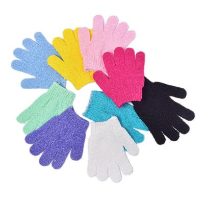 China All Natural Hot Sale Cheap Colorful Glove For Bath Exfoliating Scrub Body Exfoliator Skin Cleansing Glove for sale