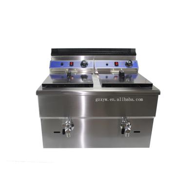 China For Chicken Gas Fryer GF-182 with 18+18Liter (DOUBLE) for sale