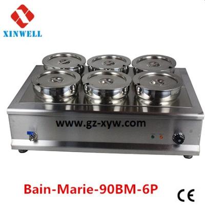 China Keep Food Warmer 90BM-6P Water Bath for Industrial Catering for sale