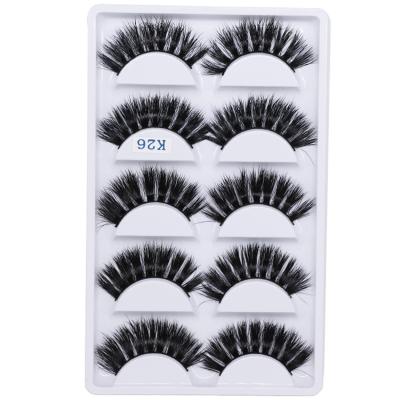 China Wholesale Handmade Mink Eyelashes Individual 3D Mink Eyelashes Synthetic Private Label Feather Free Sample False Eyelashes for sale