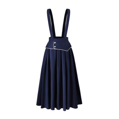 China Wholesale High Quality Viable Lady Dress Punk Suspender Woman Fashion Solid A Line Skirts for sale