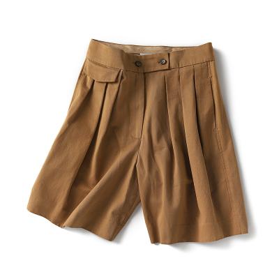 China Viable Hot Sale Fashionable Ladies Summer Shorts Cargo Customized Aline Womens Cotton Shorts for sale