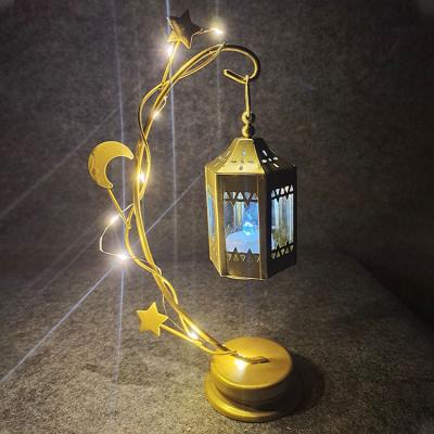 China Wholesale Romantic Candlelight Luxury High Quality Iron Metal Led Stand Glass Iron Outdoor Lantern for sale