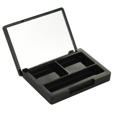 China Recyclable Wholesale Empty Plastic Mirror Makeup Two Color Eyeshadow Box Box for sale