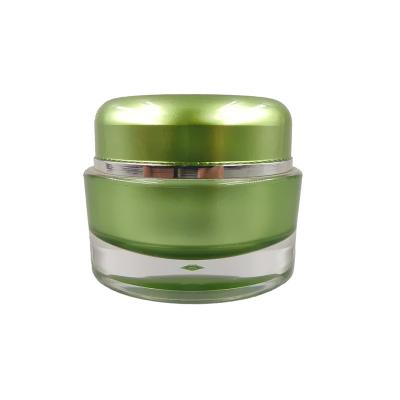 China Skin Care Cream Jar Transparent Bottle Packaging Beauty Aluminum Cream Jar Luxury Packaging for sale