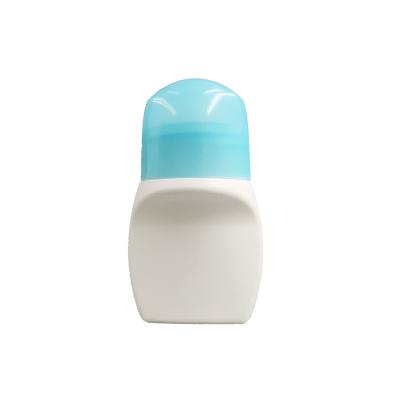 China Cosmetic Roll On Plastic Bottle / White 50ml Blue Roll On Bottle For Sale for sale