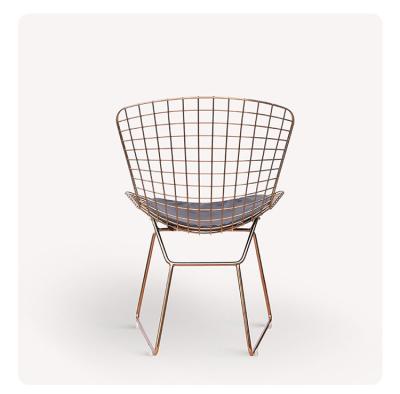 China Other Wholesale Modern High Quality Metal Mesh Chair Durable Home Dining Chair for sale