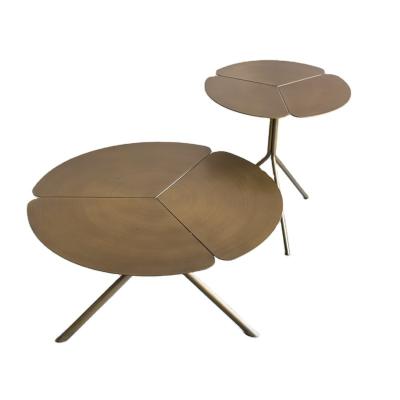 China Other Venule Tables Danish Designer Table Clover Metal Combination Edge Multiple Household Petal Coffee Tables for sale