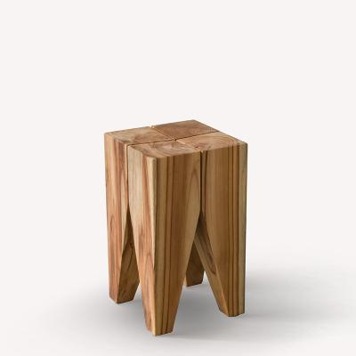 China Adjustable (Other) Dining Non-Folding Wooden Stool Antiqu Durable Wooden Stack Stool Vintage Wood Stool for sale