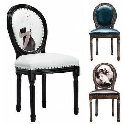 China Wood Frame Convertible Solid Oak Dining Chair Furniture With Antique Style for sale