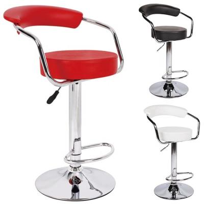 China Factory Outlets Bar Chair Modern Leather Bar Stool With Foot Lifter for sale