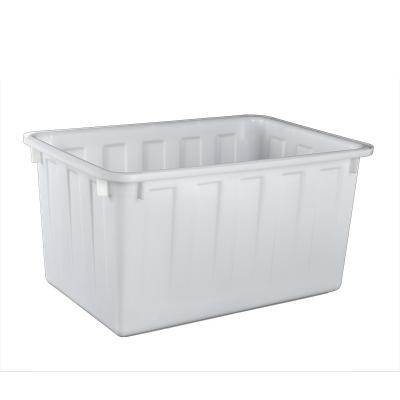 China Pure Raw Material Thickening Production 100 Liter Plastic Aquaculture Gallon Drum Plastic White Heavy Duty Buckets 100KG Container for sale