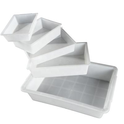 China Receive Goods Factory Direct Shipping 1 Kg Thickened Rectangular Plastic Hardened Ice Tray Tray for sale