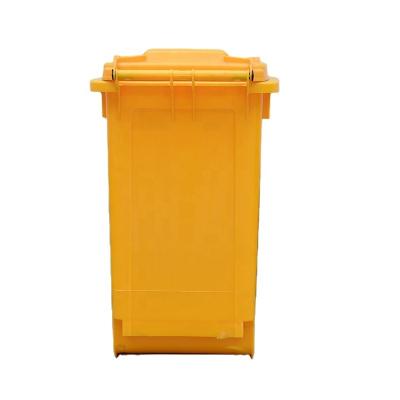 China Large Sustainable Low Price 100L 120L 240L Outdoor Plastic Trash Can With Cover for sale