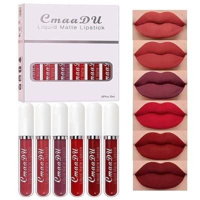 China Sunscreen Lipstick Set Lip Gloss 24h Long Lasting Lip Tint Velvet Lipstick Matte Kit Liquid Lipstick Set Cosmetics Liquid Nude Private Label for sale