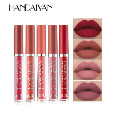 China Sexy Waterproof Long-lasting Waterproof Colorful Private Label Women Lip Gloss Moisturizer Velvet Liquid Lipstick Makeup Set for sale