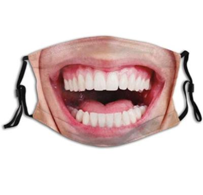 China Halloween Adjustable Funny Masquerade Party Mask Cotton Expression Cotton Personality Funny Mask for sale